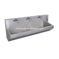 700mm Wall Mounted Wall Hung Stainless Steel Washing Trough with Tap Holes